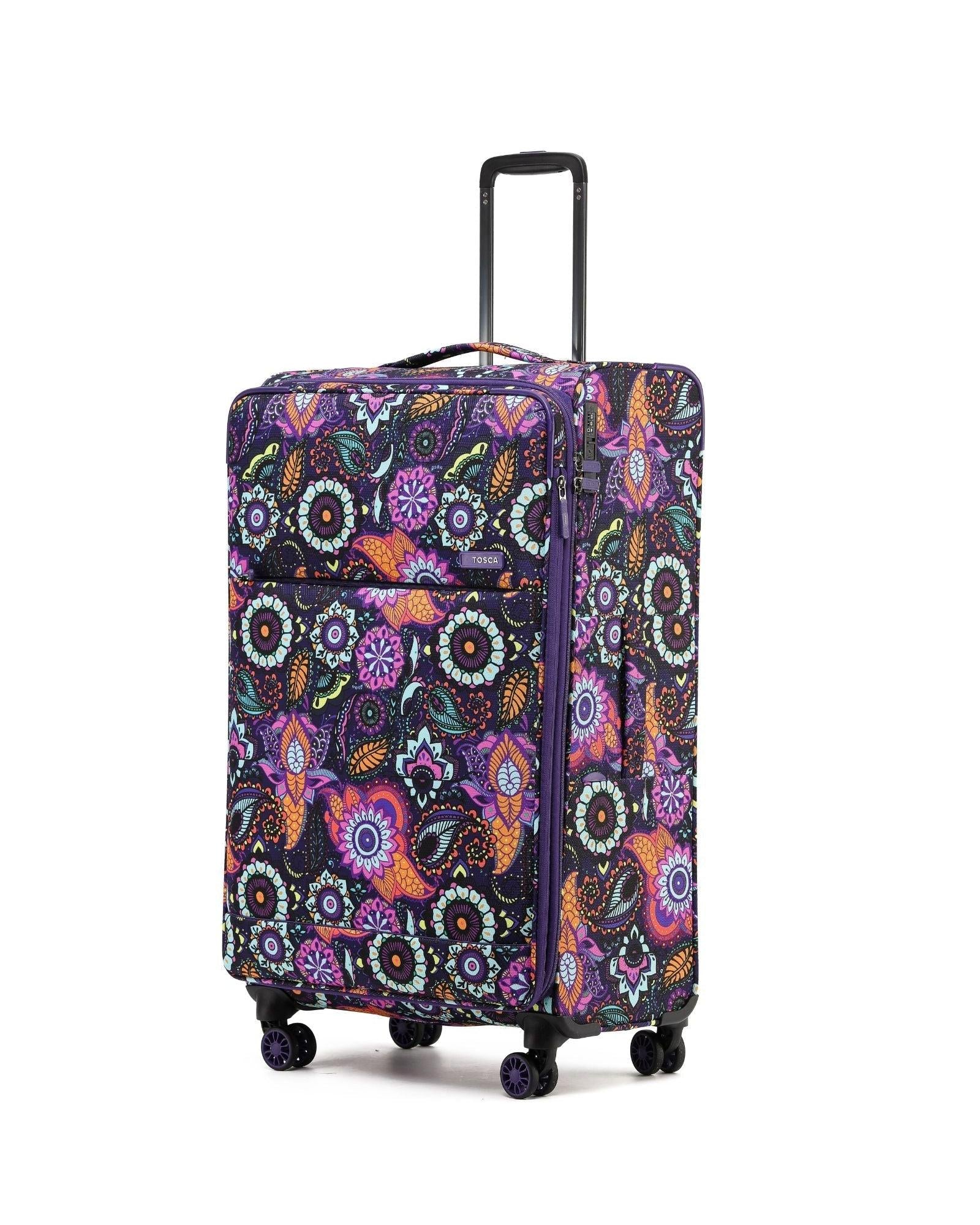 Tosca So Lite Softside EXP Large 79cm Suitcase Paisley – Luggage