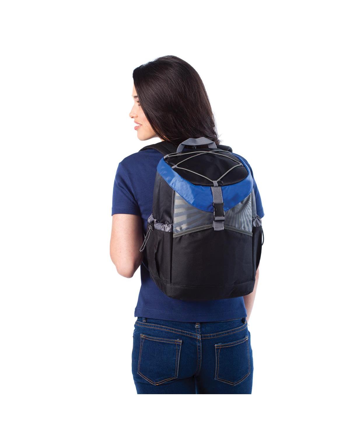 Unbranded Sunrise Backpack Cooler 20L Black/Grey/Royal-2