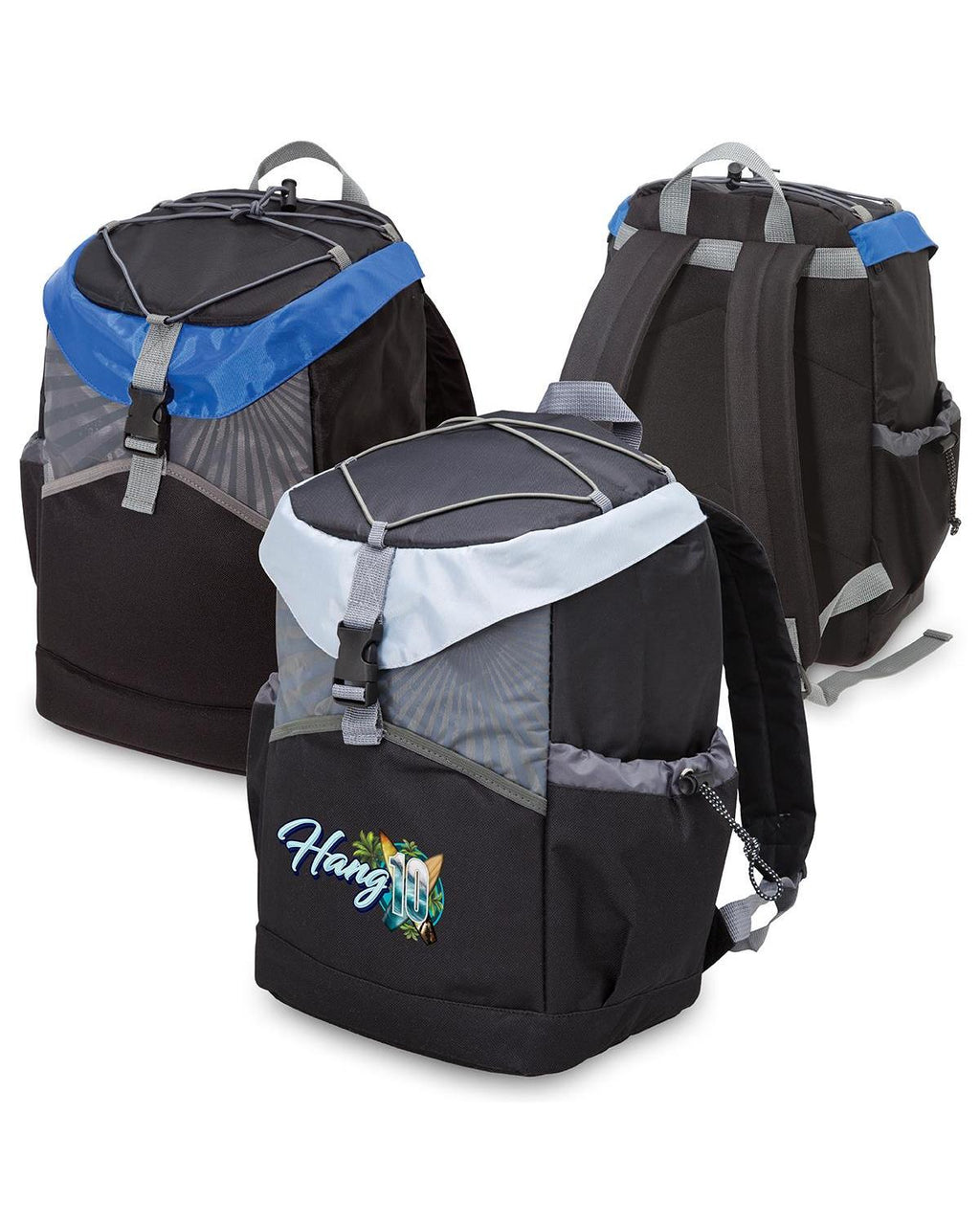 Unbranded Sunrise Backpack Cooler 20L Black/Grey-4