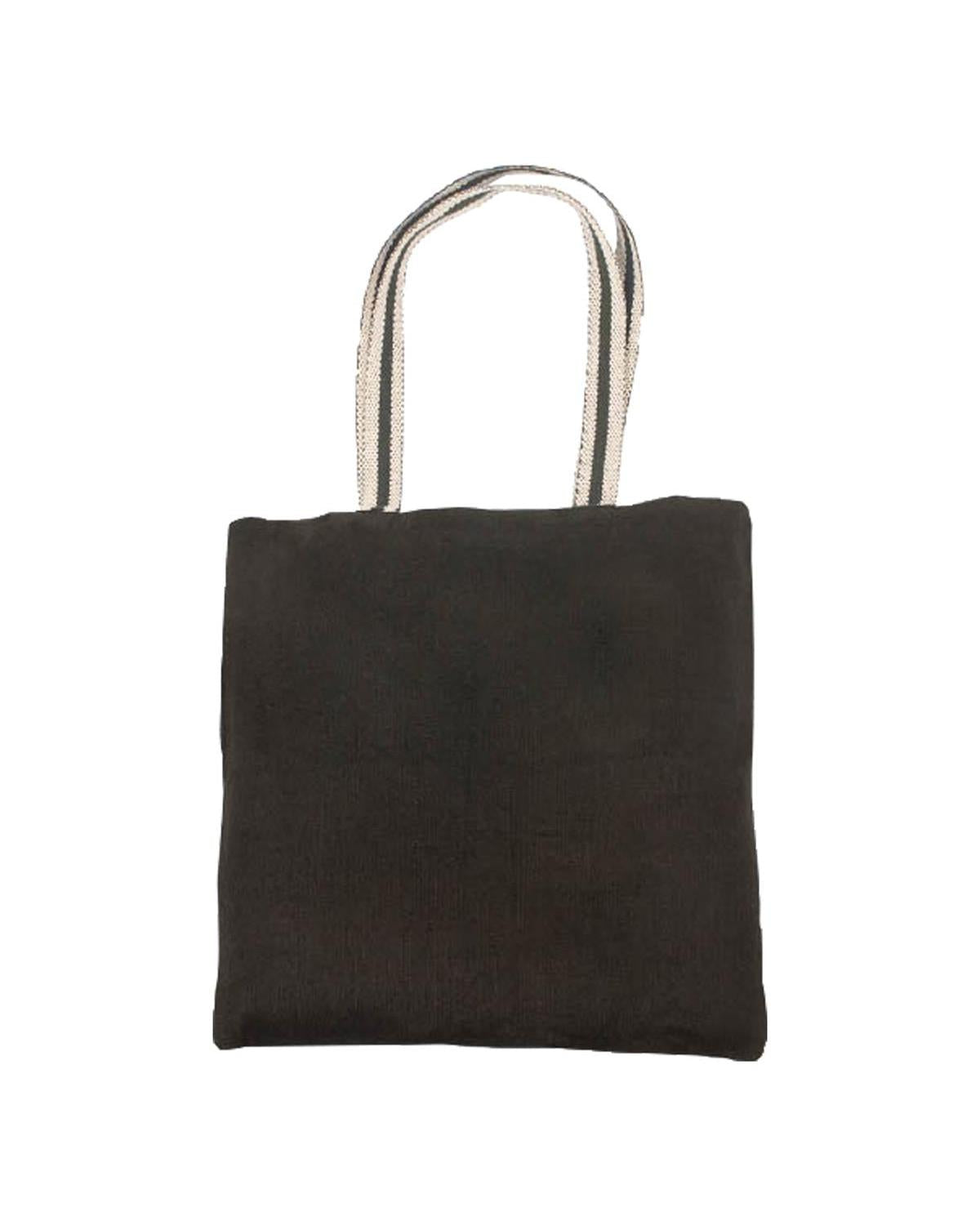 Unbranded Eco Jute Tote 1.6L Black-1