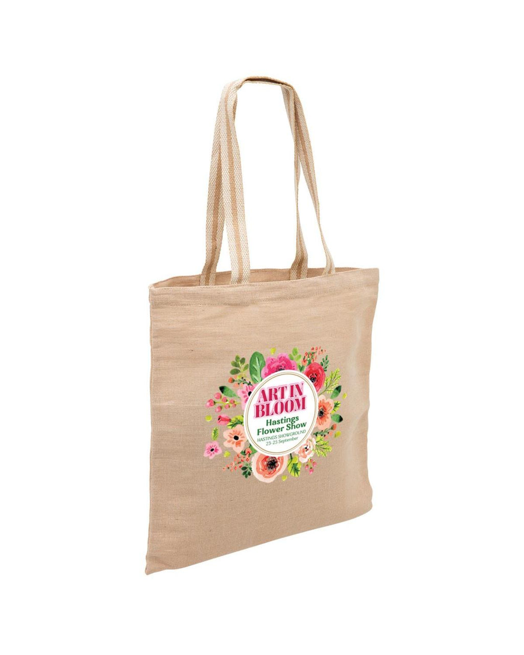 Unbranded Eco Jute Tote 1.6L Black-5