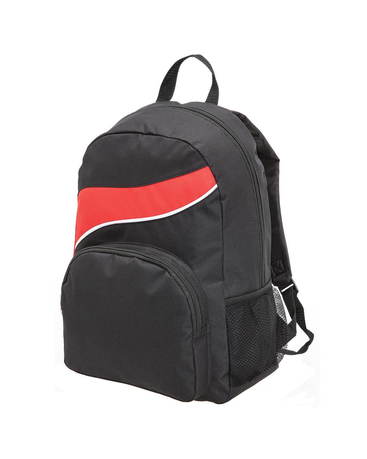 Unbranded Twist Backpack 21L Black/Red-1