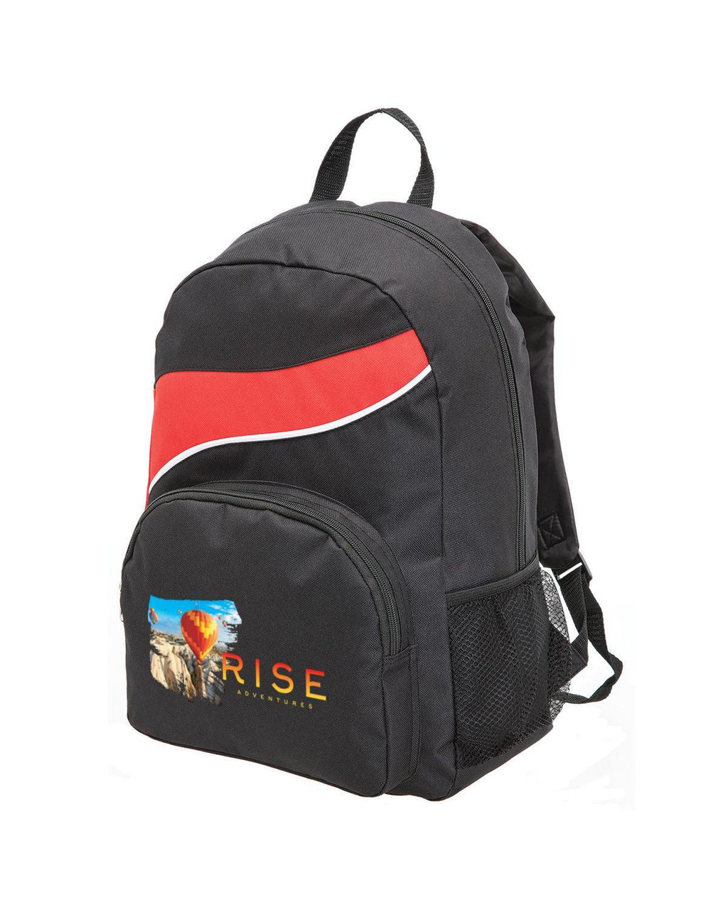 Unbranded Twist Backpack 21L Black/Red-2