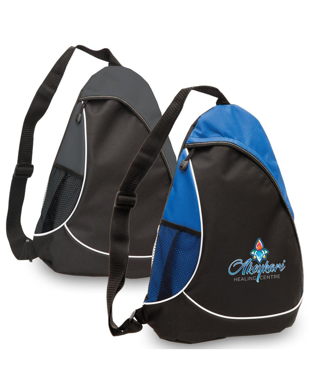 Unbranded Metro Sling 12.7L Travel Backpack Black/Royal-3