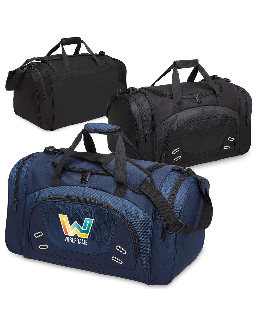 Unbranded Force Sports Bag 60L Black-2