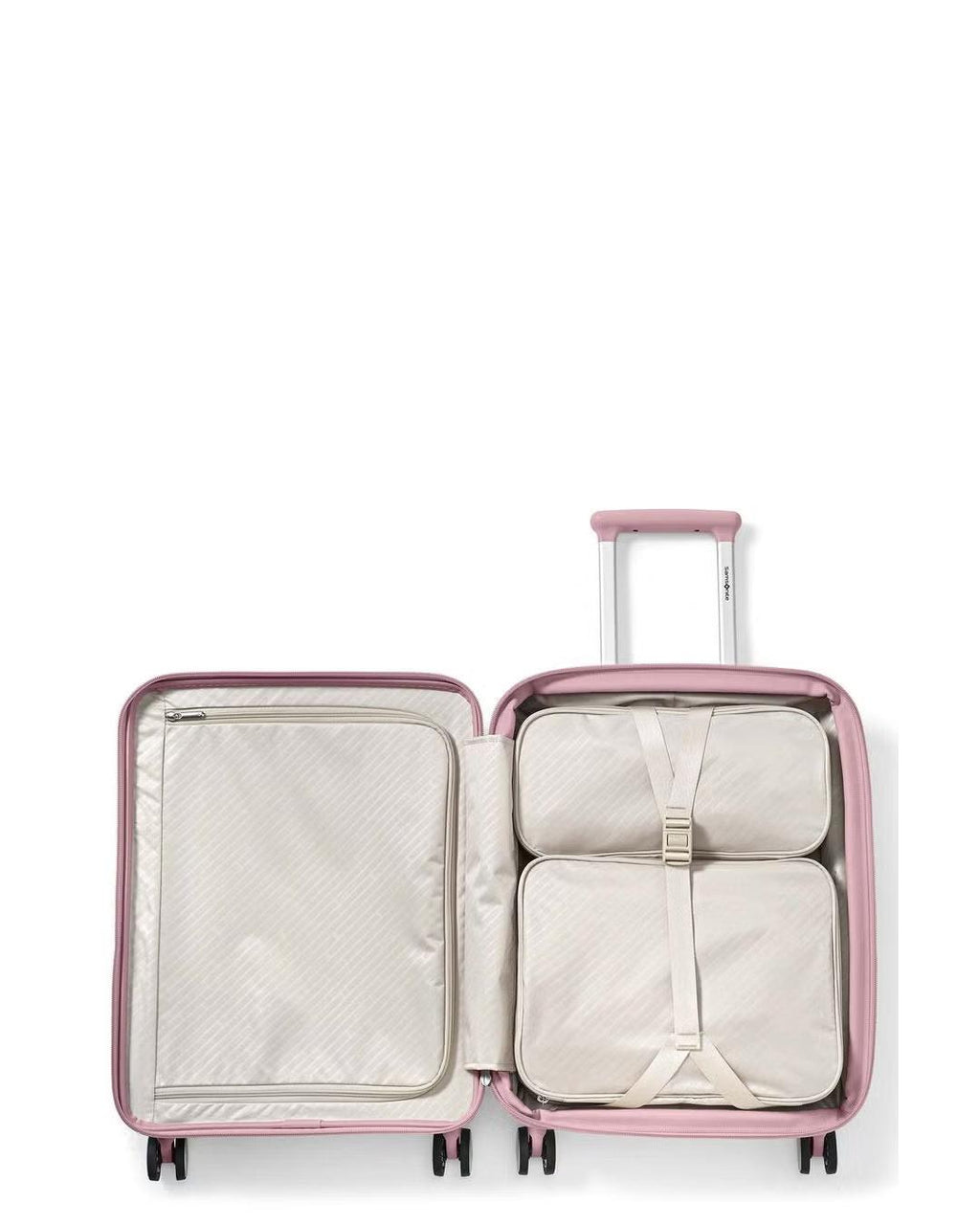 Samsonite Paralux Expandable Hardside Carry-On Spinner Suitcase - 55cm - Dusty Pink