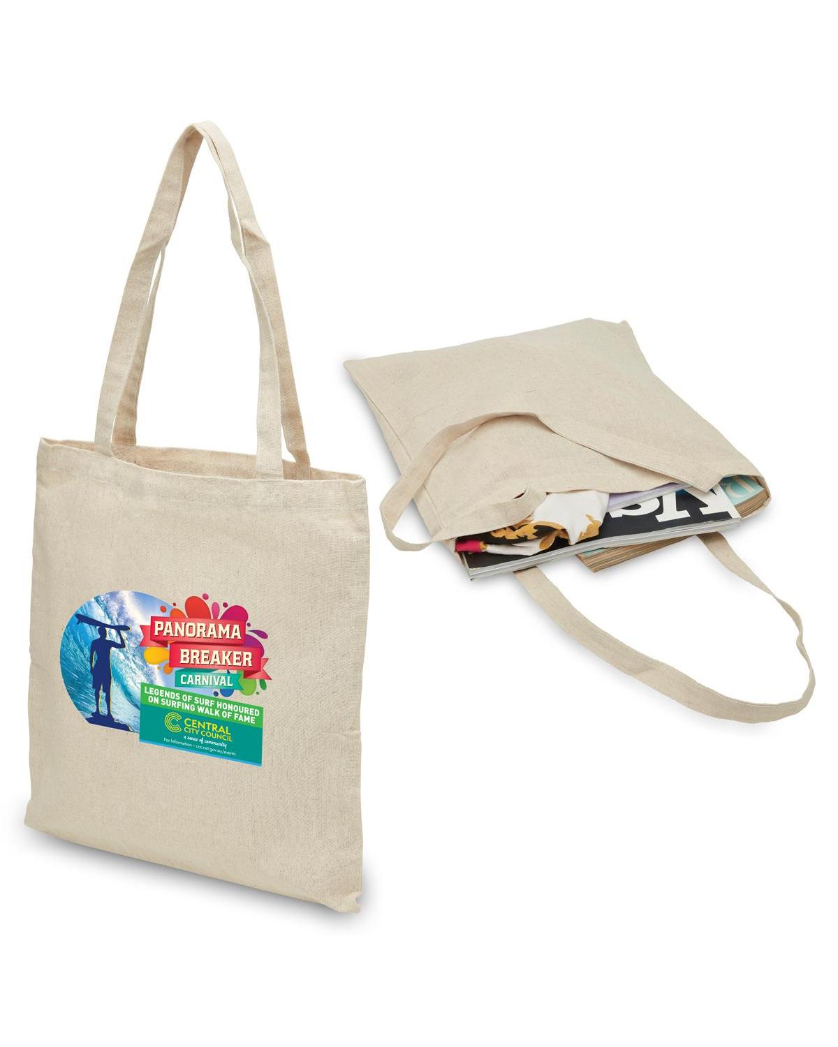 Unbranded Hemp Tote 1.5L Natural-2