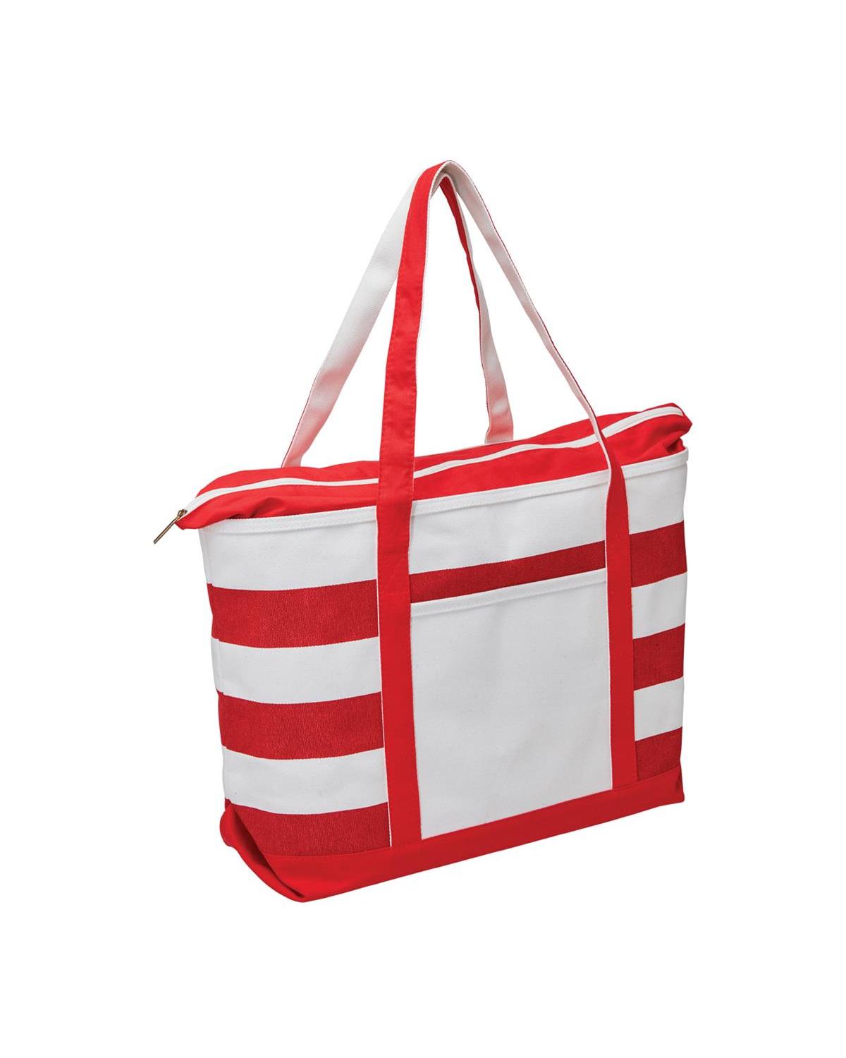 Unbranded Premium Boat Tote 36.2L Natural/Red-1