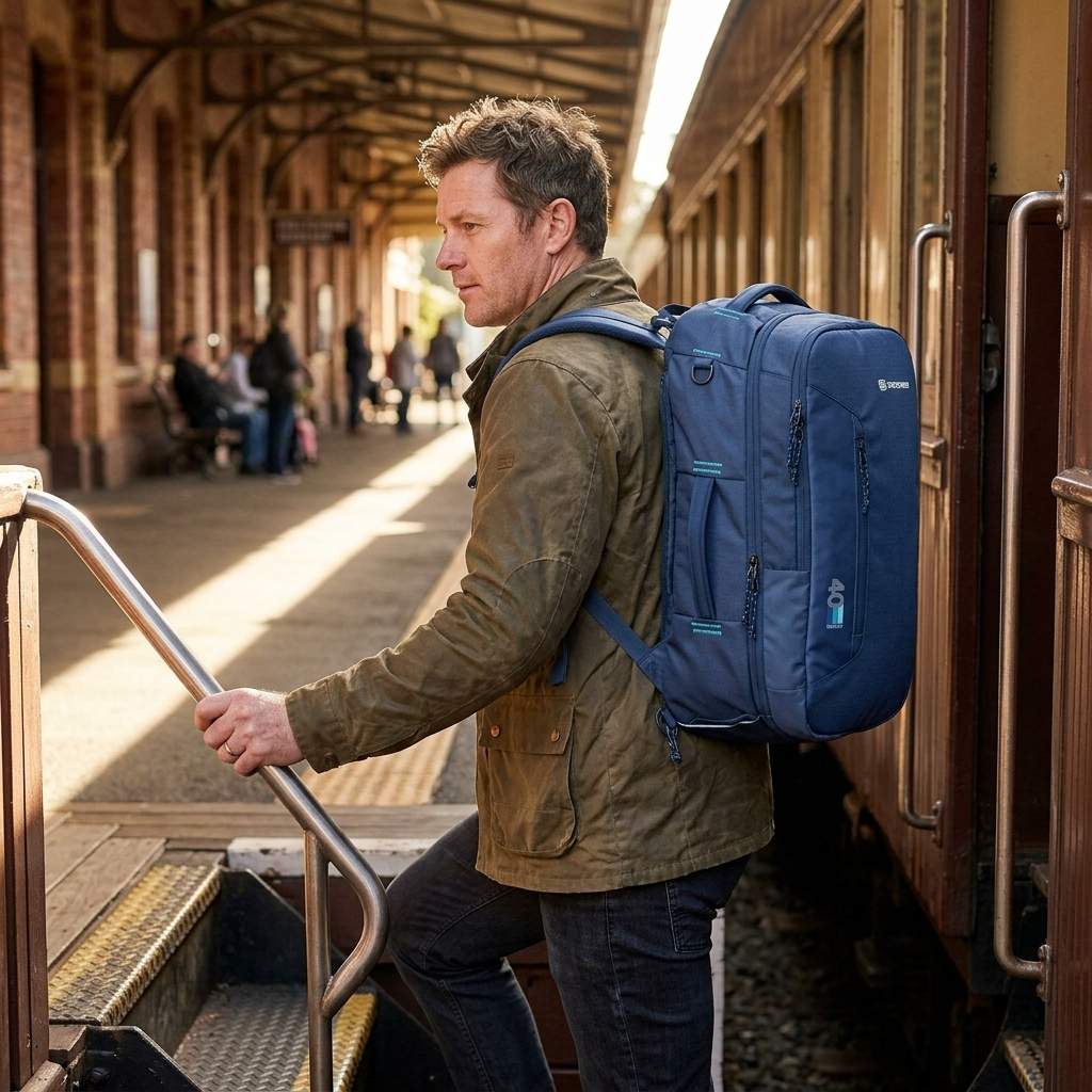 Caribee Traveller Carry-On Backpack Duffle - 40L - Navy