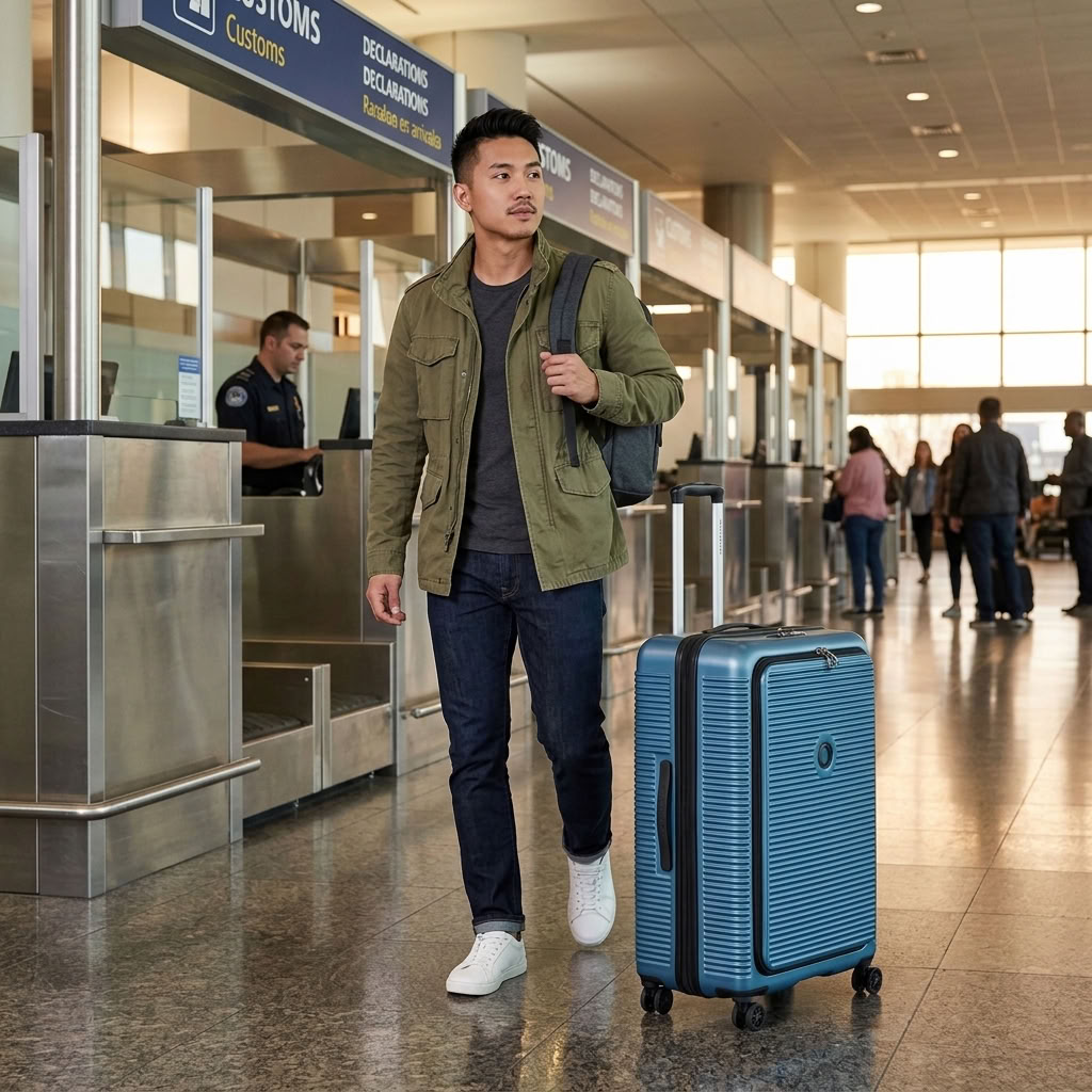 Delsey Freestyle Hardside Front Open Exp Medium Spinner Suitcase - 67cm - Blue-6