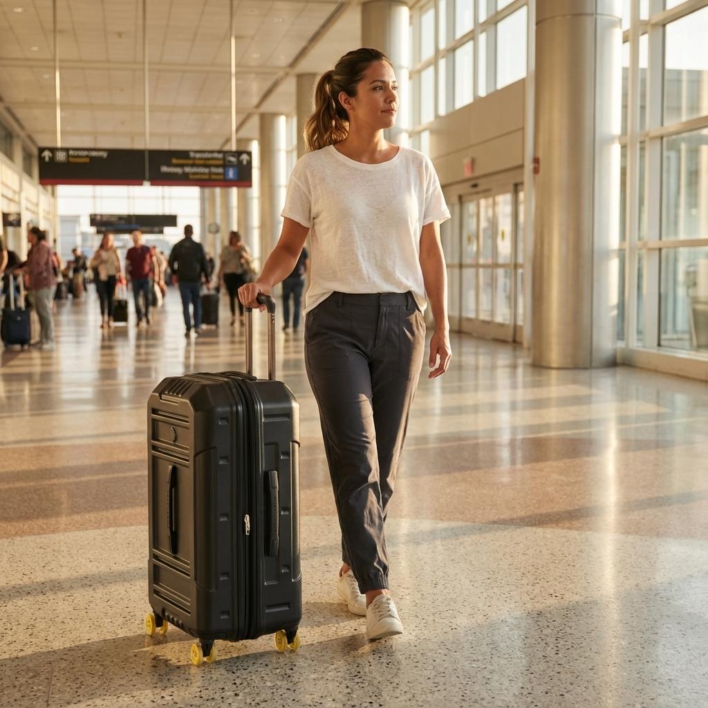 Delsey Rempart 2.0 Expandable Hardside Medium Spinner Suitcase - 73cm - Black Image 8