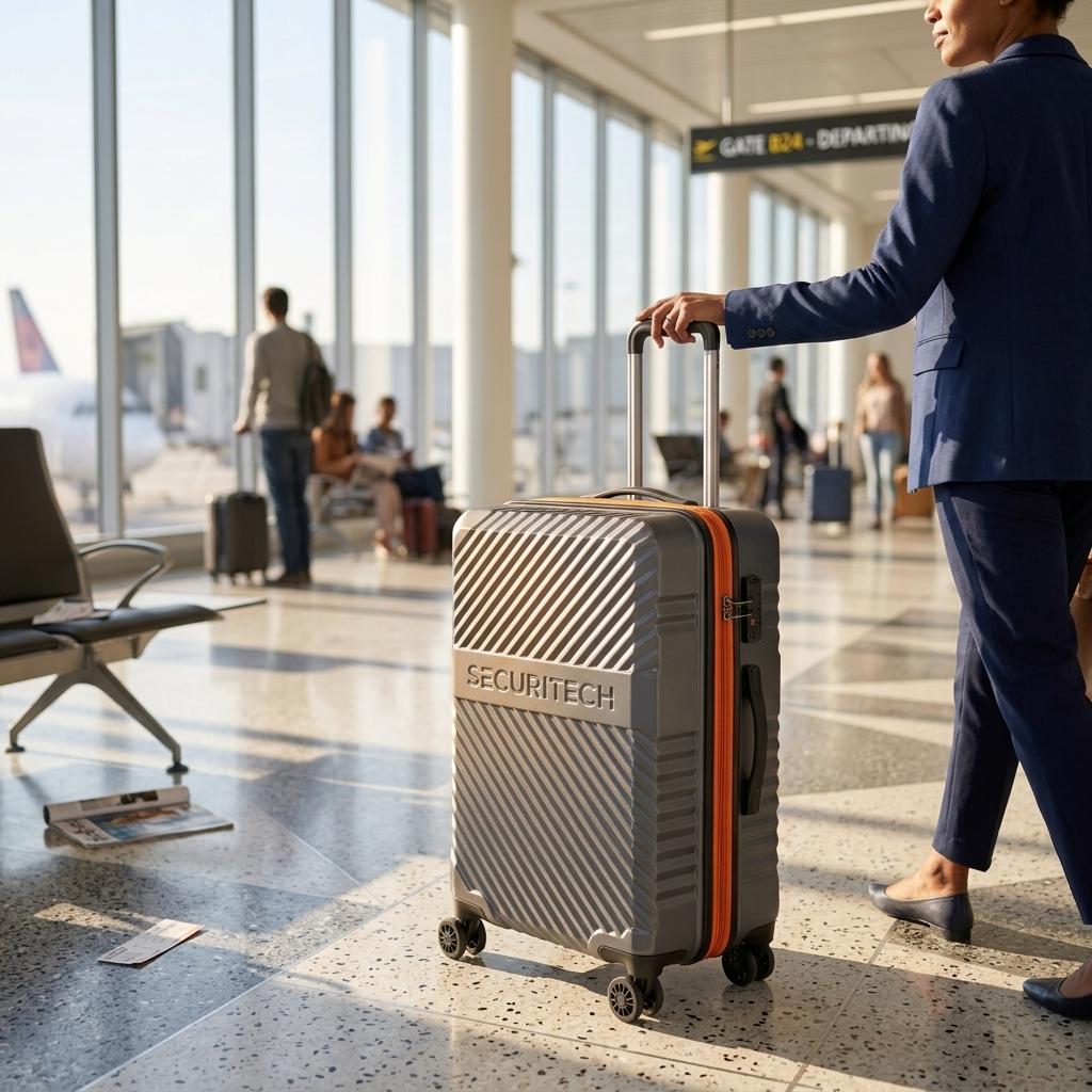Delsey Paris Securitech Patrol Hardside Large Suitcase - 75cm - Grey-6