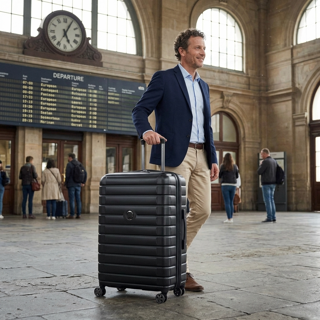 Delsey Shadow 5.0 Hardside Large Spinner Suitcase - 75cm - Black