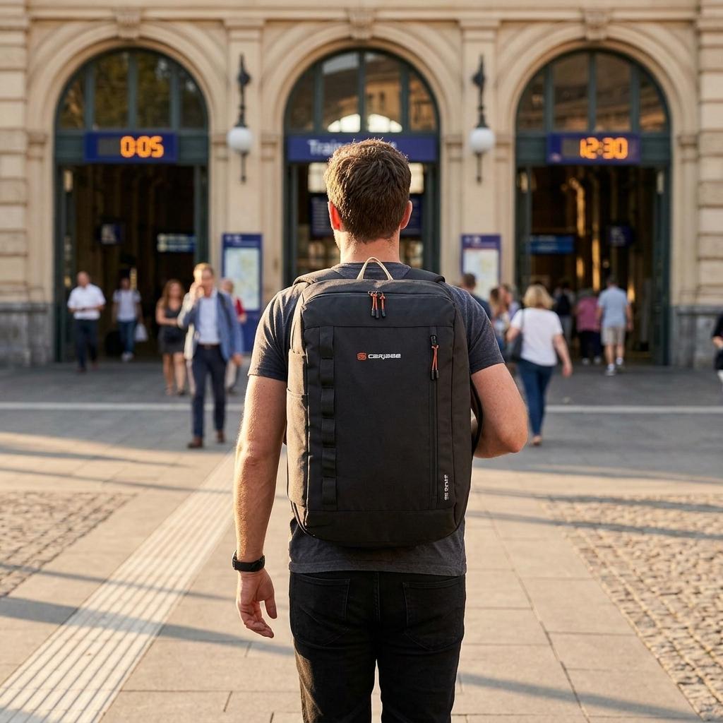 Caribee Atlas RPET Carry-On Backpack - 38L - Black