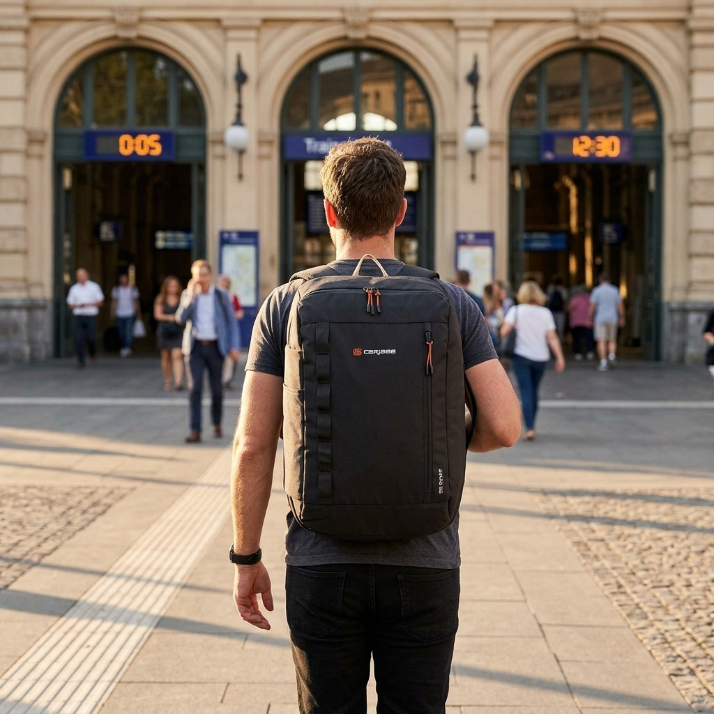 Caribee Atlas RPET Carry-On Backpack - 38L - Black