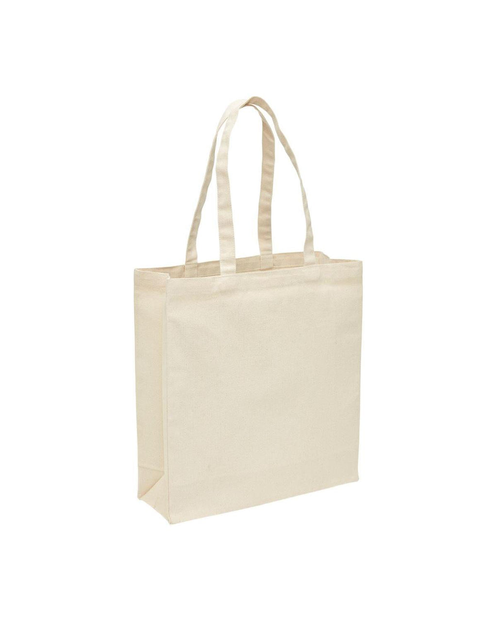 Unbranded Heavy Duty Canvas Tote with Gusset 19L Natural-1