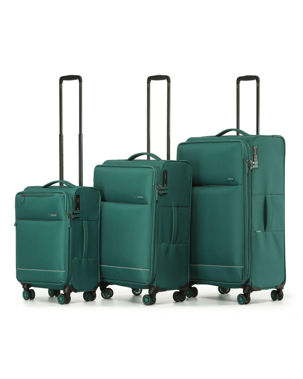 Tosca So Lite Softside Spinner Luggage Set - Emerald