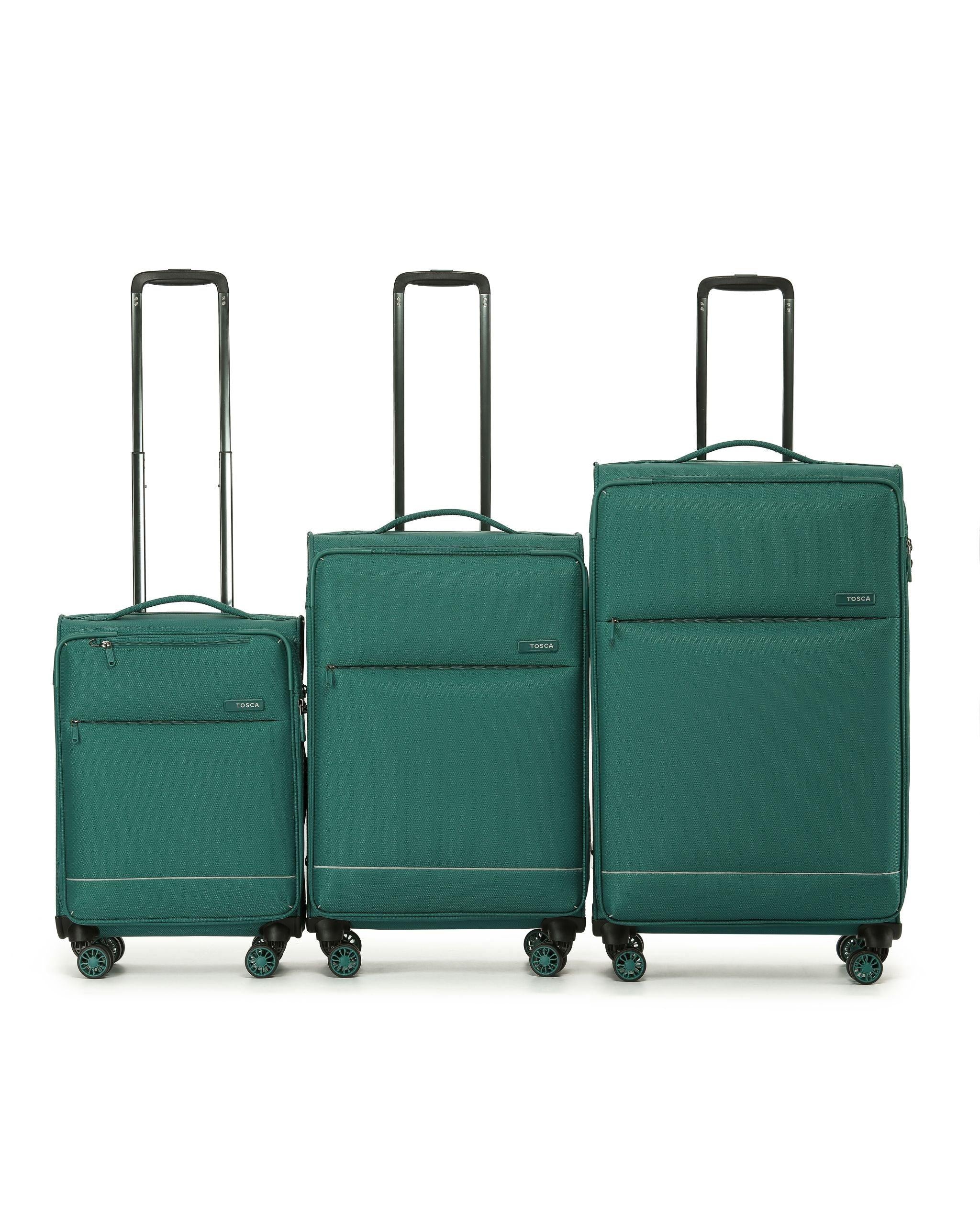 Tosca So Lite Softside Spinner Luggage Set - Emerald