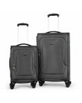 delphin caspian 2 Piece Suitcase Set Medium & Carry-On Grey-1