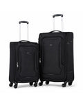 delphin caspian 2 Piece Suitcase Set Large & Medium 2P Black-1