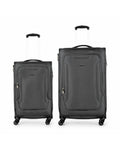 delphin caspian 2 Piece Suitcase Set Large & Medium Grey-1