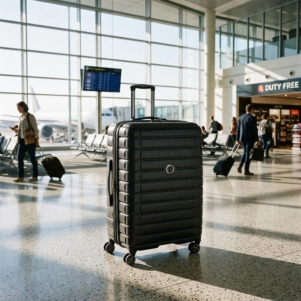 Delsey Shadow 5.0 Hardside Large Spinner Suitcase - 75cm - Black