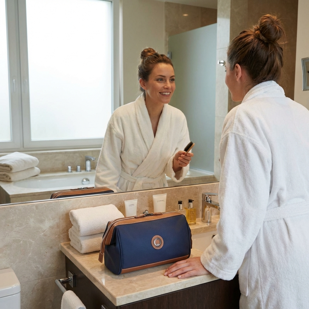 Delsey Chatelet Air 2.0 Toiletry Bag - Navy Blue Image 7