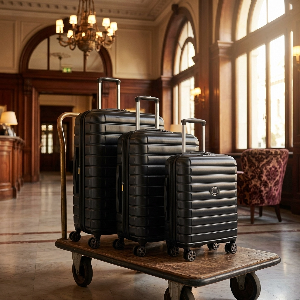 Delsey Shadow 5.0 Hardside 3-Piece Spinner Luggage Set - Black