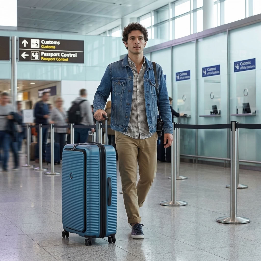 Delsey Freestyle Hardside Front Open Exp Large Spinner Suitcase - 76cm - Blue-2