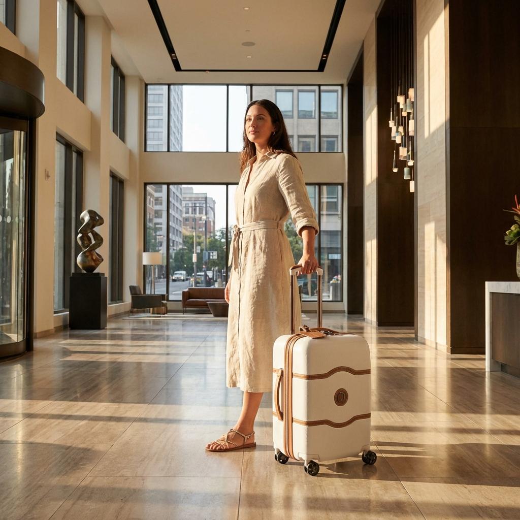 Delsey Chatelet Air 2.0 Hardside Carry-On Spinner Suitcase - 55cm - Angora Image 9