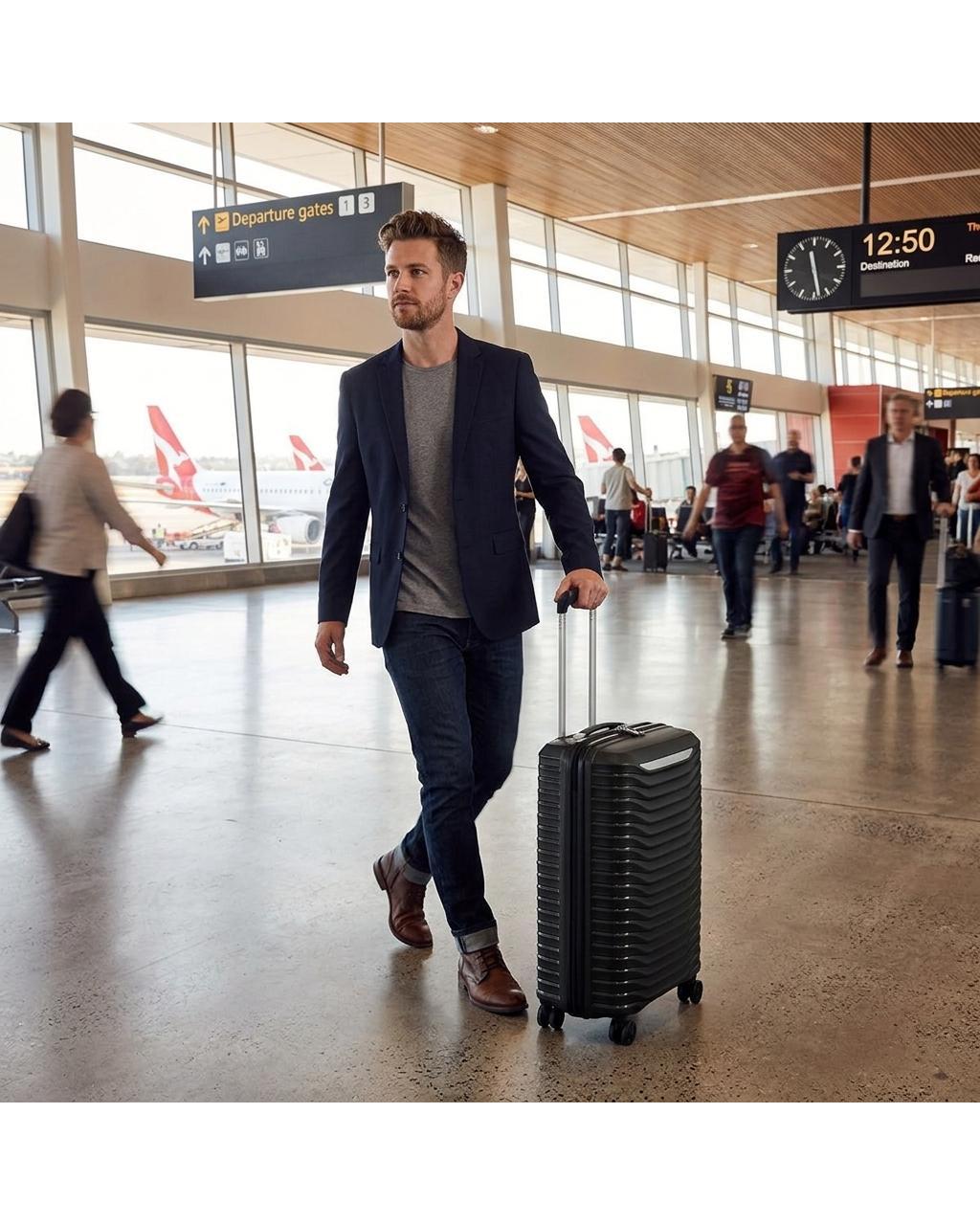Samsonite Upscape Expandable Hardside Carry-On Spinner Suitcase - 55cm - Black-6