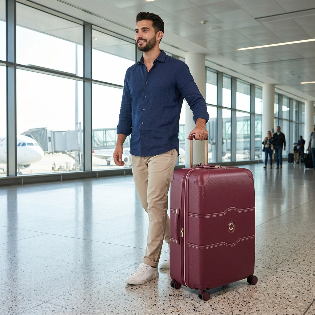 Delsey Chatelet Air 2.0 Hardside Large Spinner Suitcase - 76cm - Burgundy