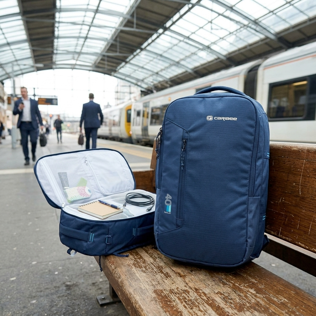 Caribee Traveller Carry-On Backpack Duffle - 40L - Navy