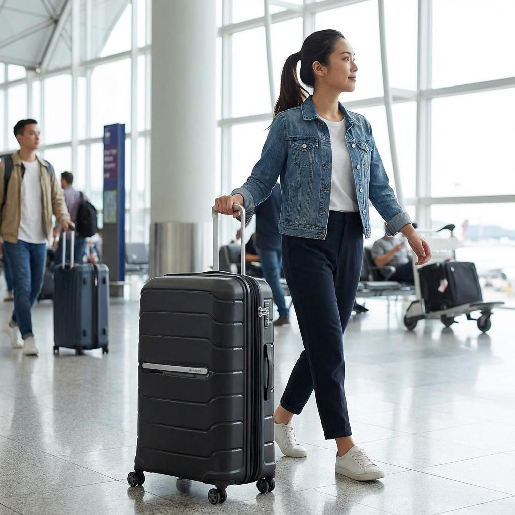 Samsonite Oc2lite Expandable Hardside Large Spinner Suitcase - 81cm - Black Image 13