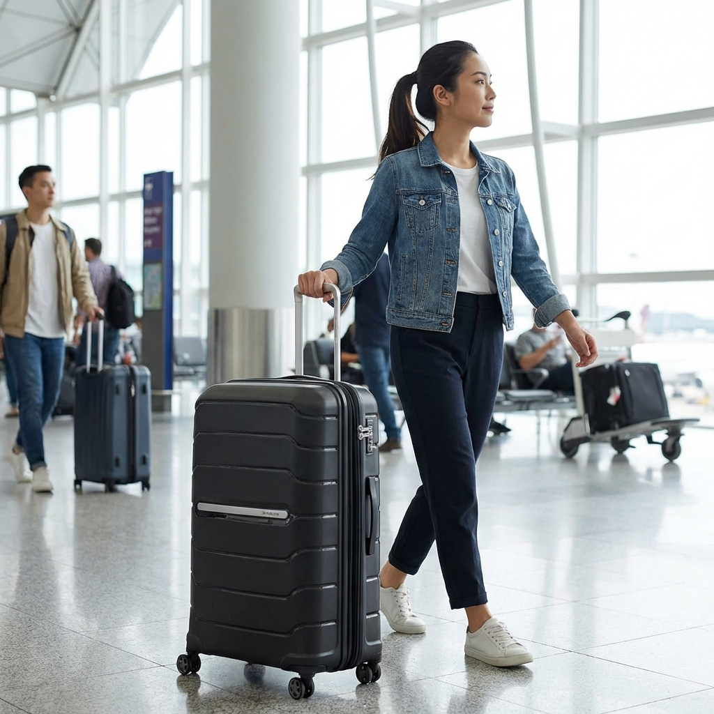 Samsonite Oc2lite Expandable Hardside Large Spinner Suitcase - 81cm - Black Image 13