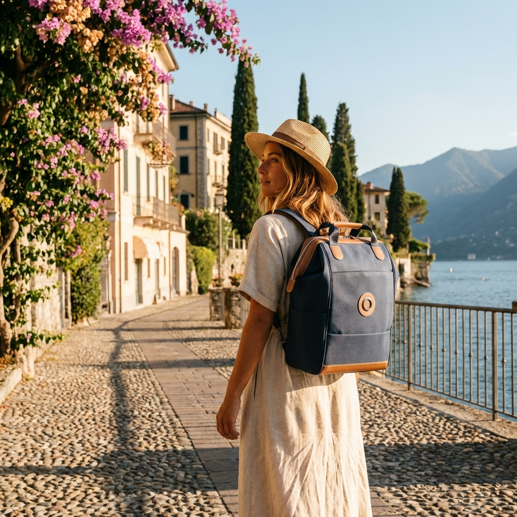 Delsey Chatelet Air 2.0 Laptop Tote Backpack - Navy Blue Image 10