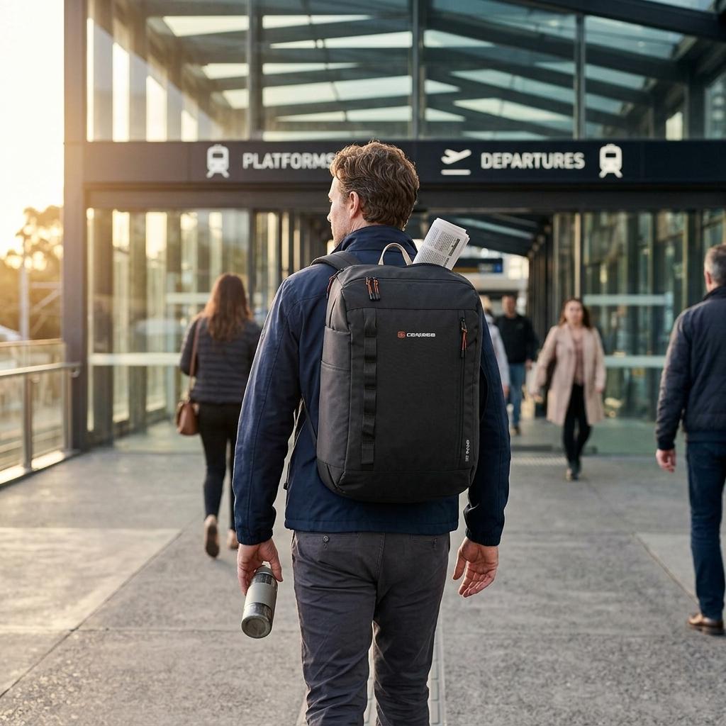 Caribee Atlas RPET Carry-On Backpack - 38L - Black