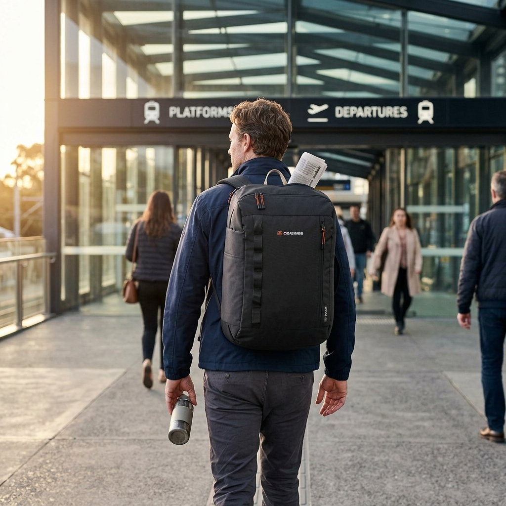 Caribee Atlas RPET Carry-On Backpack - 38L - Black