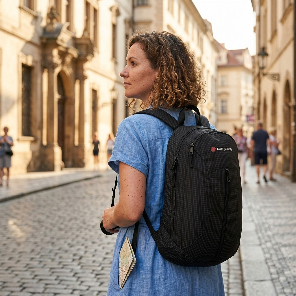 Caribee Foldaway Backpack - 20L - Black