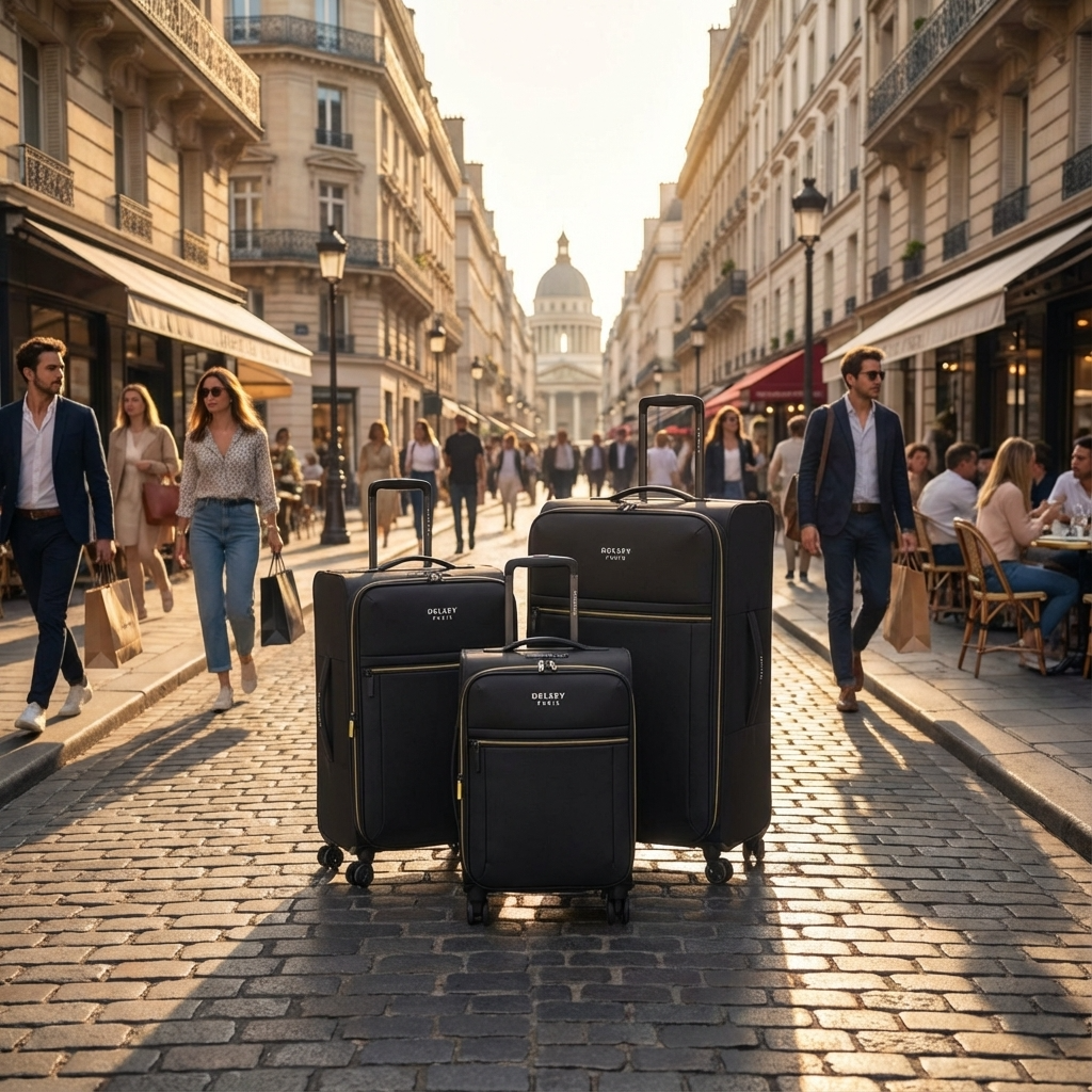 Delsey Brochant 3 Softside 3-Piece Spinner Luggage Set - Deep Black Image 10