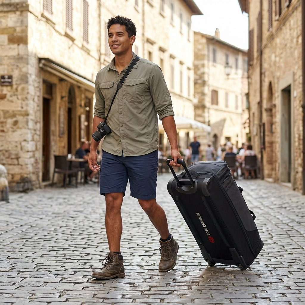 Caribee Scarecrow V2 Large Wheeled Duffle Bag - 100L - Black