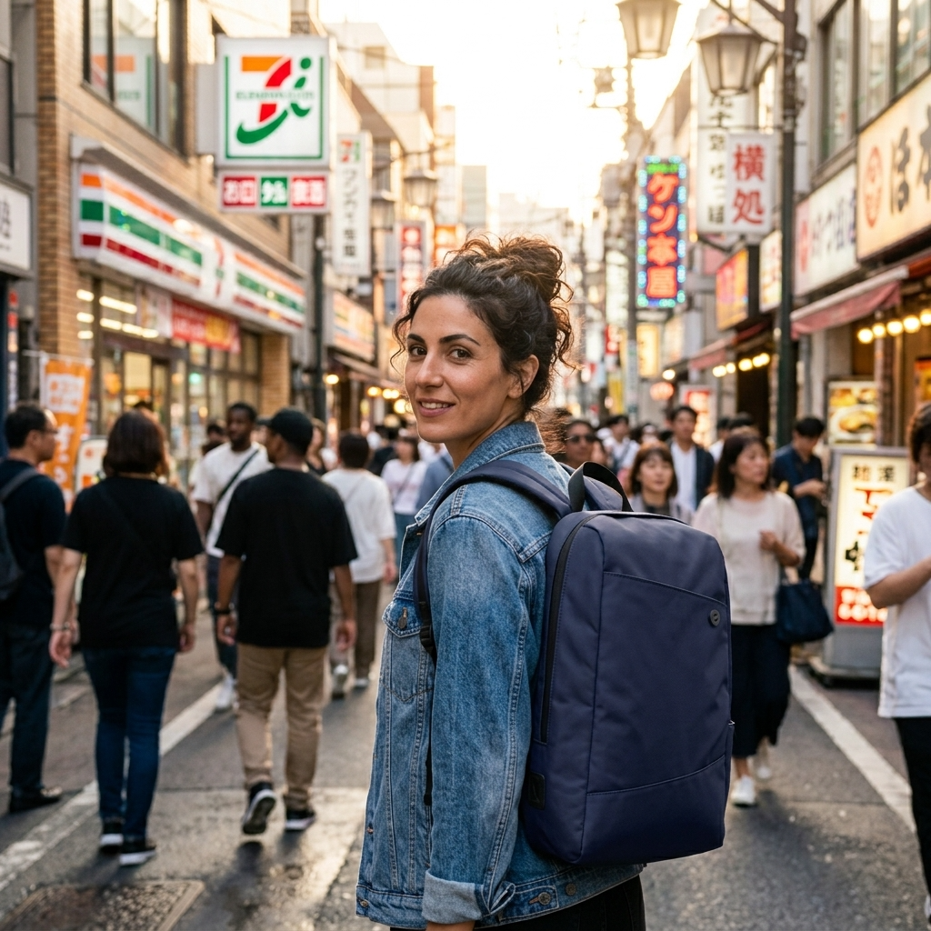 Zoomlite Voyager Anti Theft Laptop Backpack - Navy