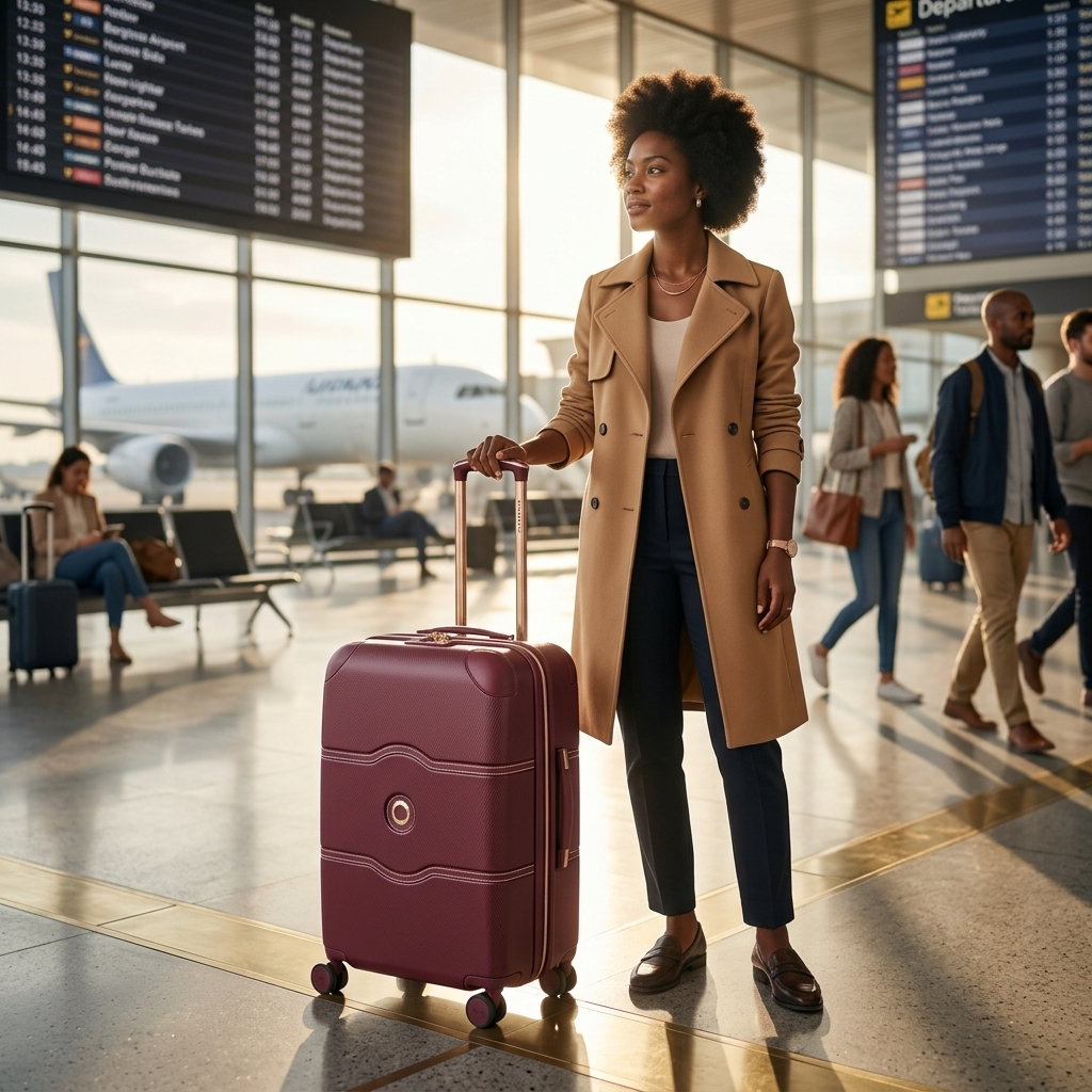 Delsey Chatelet Air 2.0 Hardside Carry-On Spinner Suitcase - 55cm - Burgundy