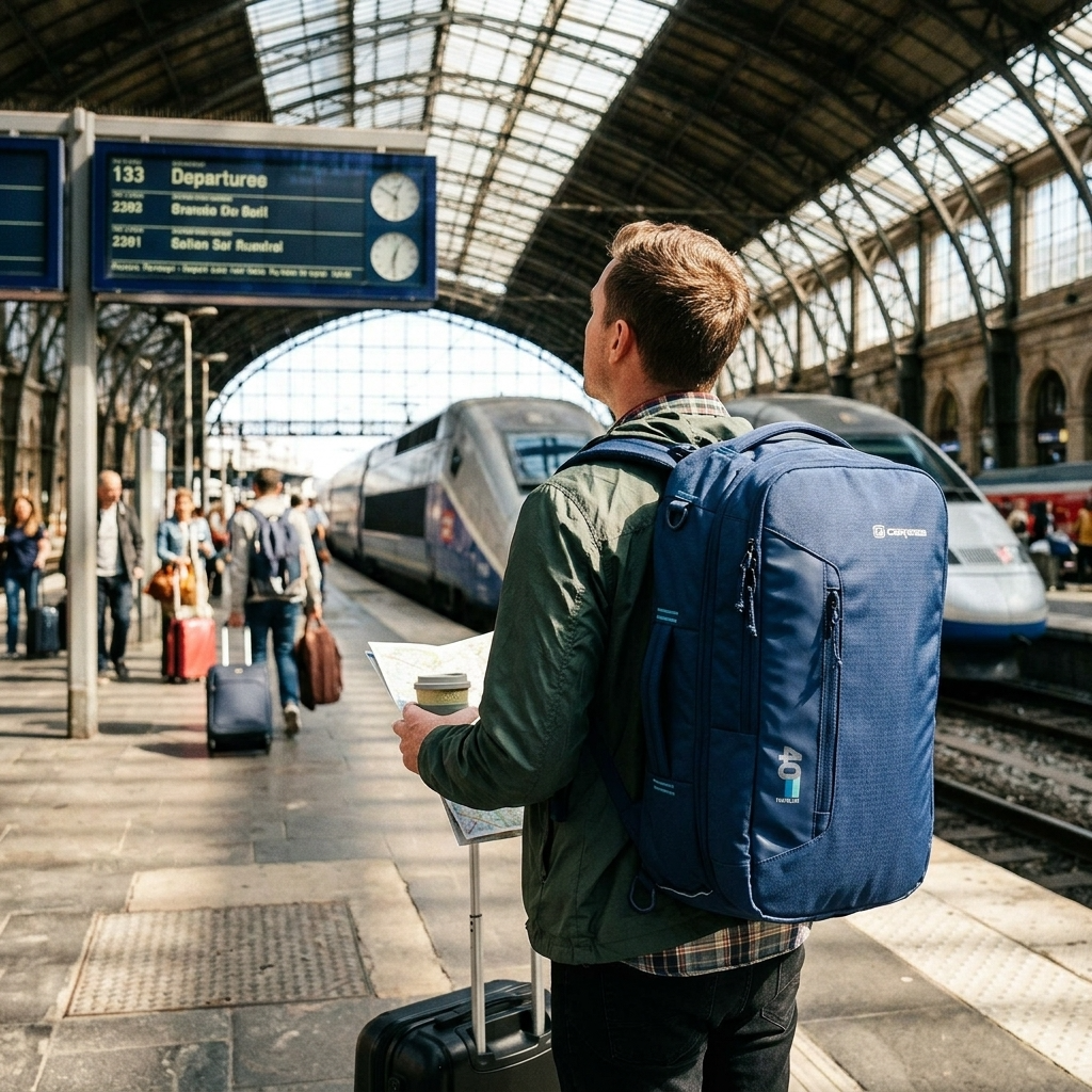 Caribee Traveller Carry-On Backpack Duffle - 40L - Navy