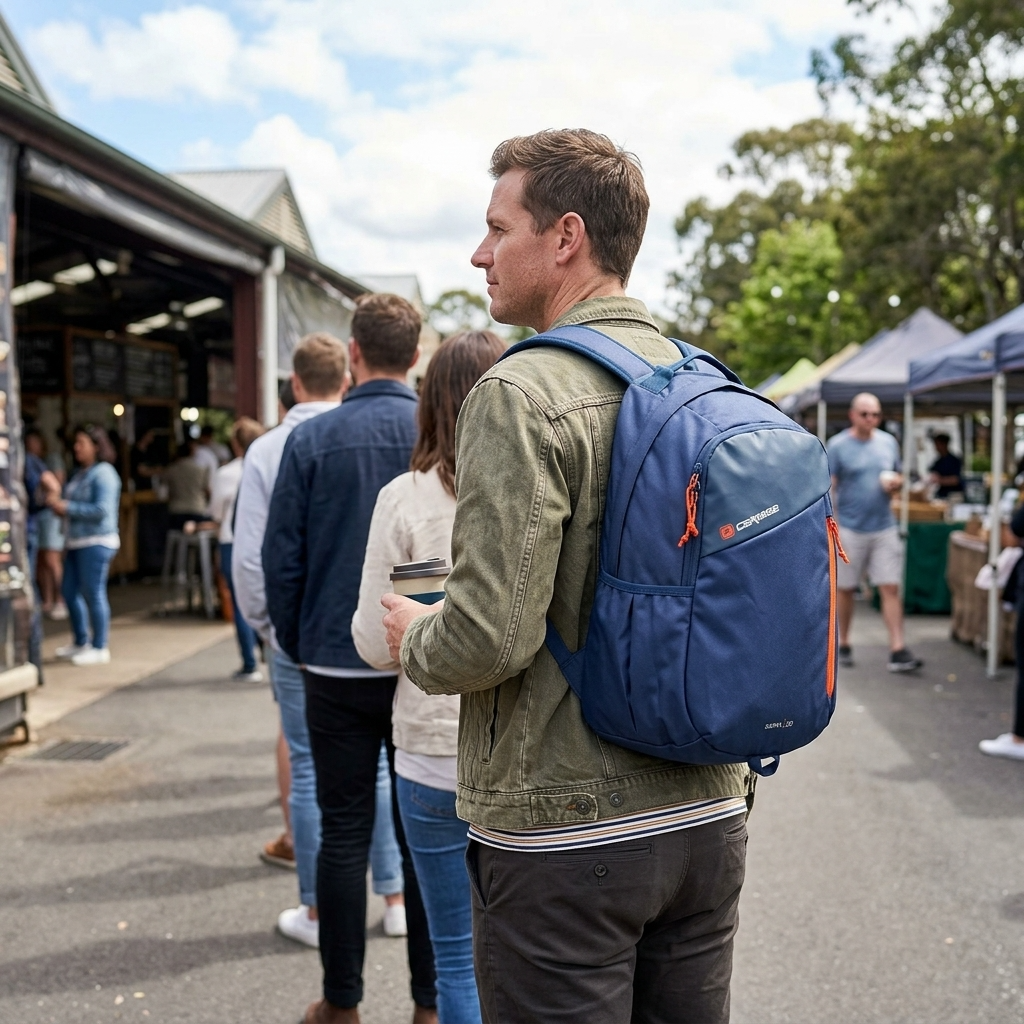 Caribee Sierra Backpack - 20L - Navy Red