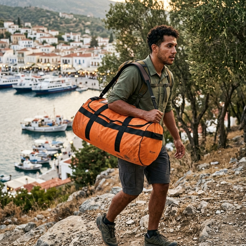 Caribee Kokoda Water Resistant Duffle Bag - 90L - Orange