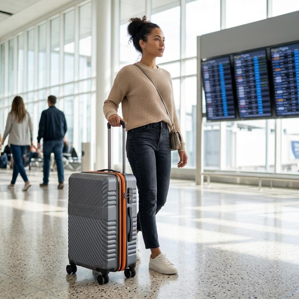 Delsey Paris Securitech Patrol Hardside Medium Suitcase - 65cm - Grey-2