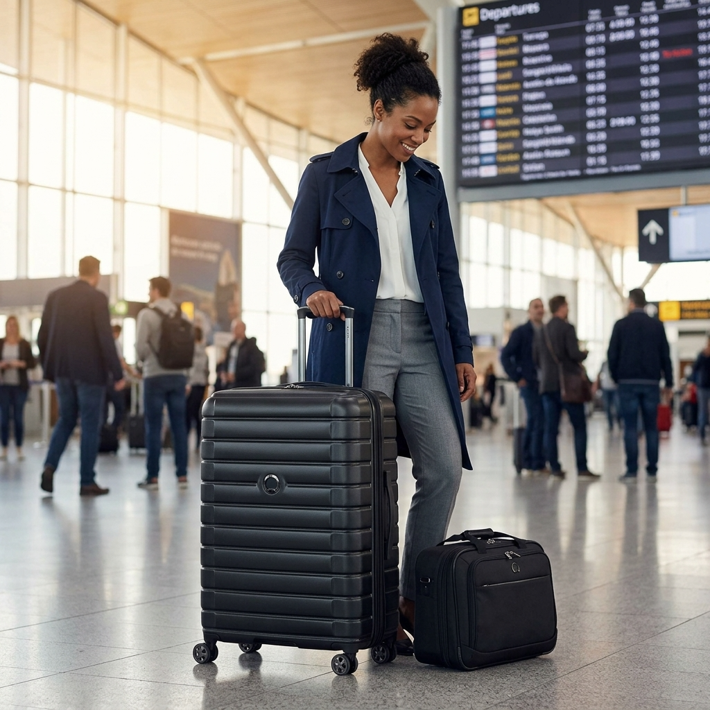 Delsey Shadow 5.0 Hardside Large Spinner Suitcase - 75cm - Black