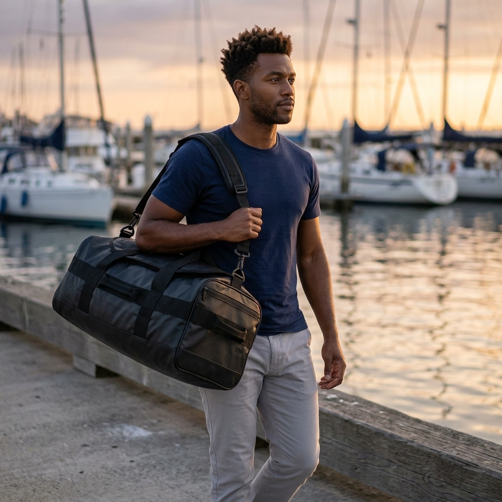 Caribee Titan Water Resistant Carry-On Duffle Bag - 50L - Black
