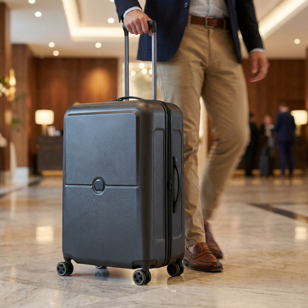 Delsey Turenne 2.0 Hardside Medium Spinner Suitcase - 70cm - Black Image 12